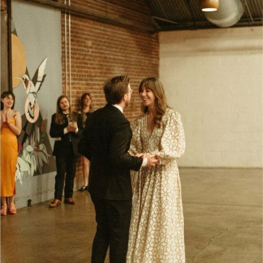 Mara Hoffman Cream Eyelet Maxi Dress